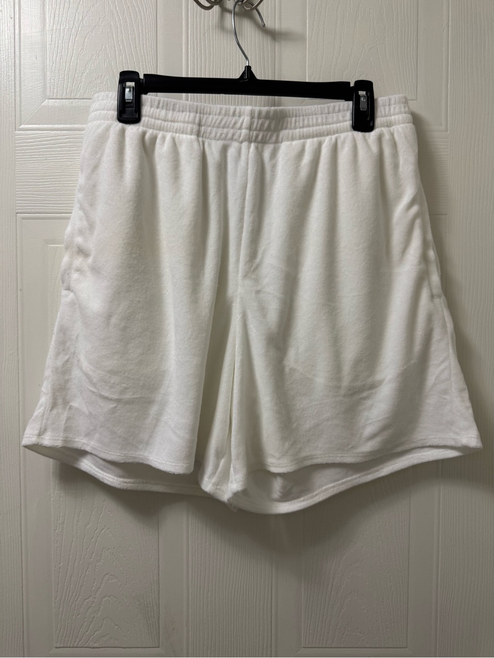 Skims  White Terry Lounge & Athletic Shorts